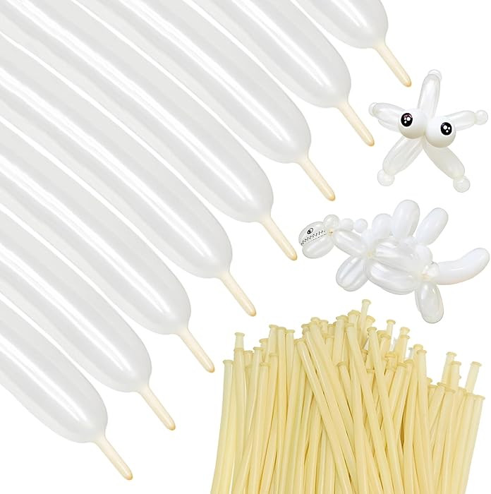 260 Balloons Clear, Thickening Long Balloons for Tying Arch, Twisting Latex Animals Magic Modelin... | Amazon (US)