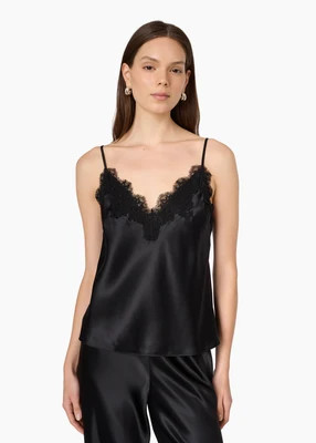 Annika Silk Camisole Black | CAMI NYC