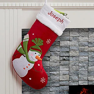 Personalized Christmas Stockings - Snowman | Personalization Mall