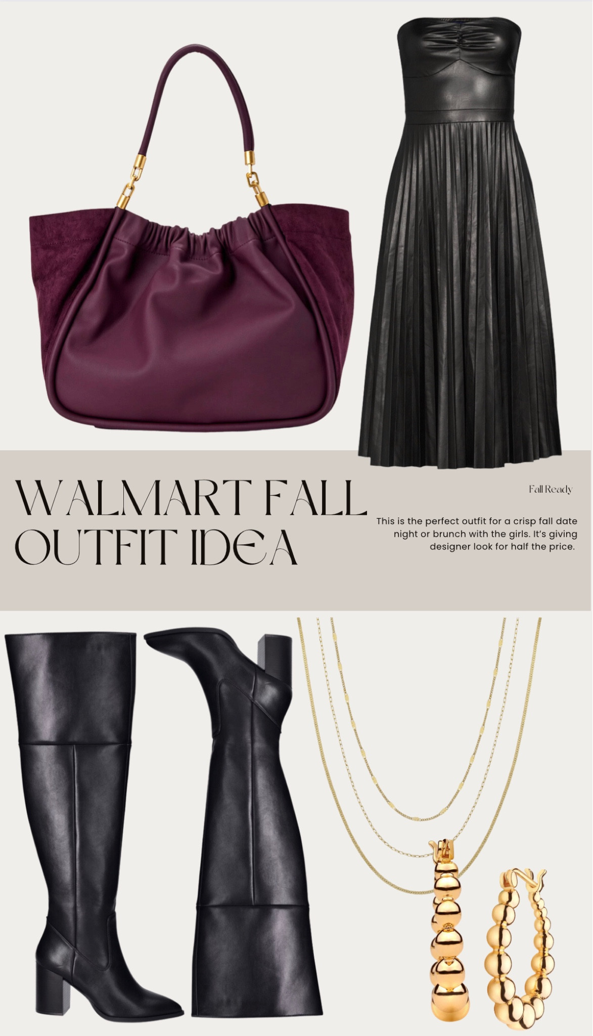It’s giving designer but at Walmart 
#walmart #walmartoutfitideas #walmartfallfashion

#LTKstyletip #LTKunder50 #LTKSeasonal