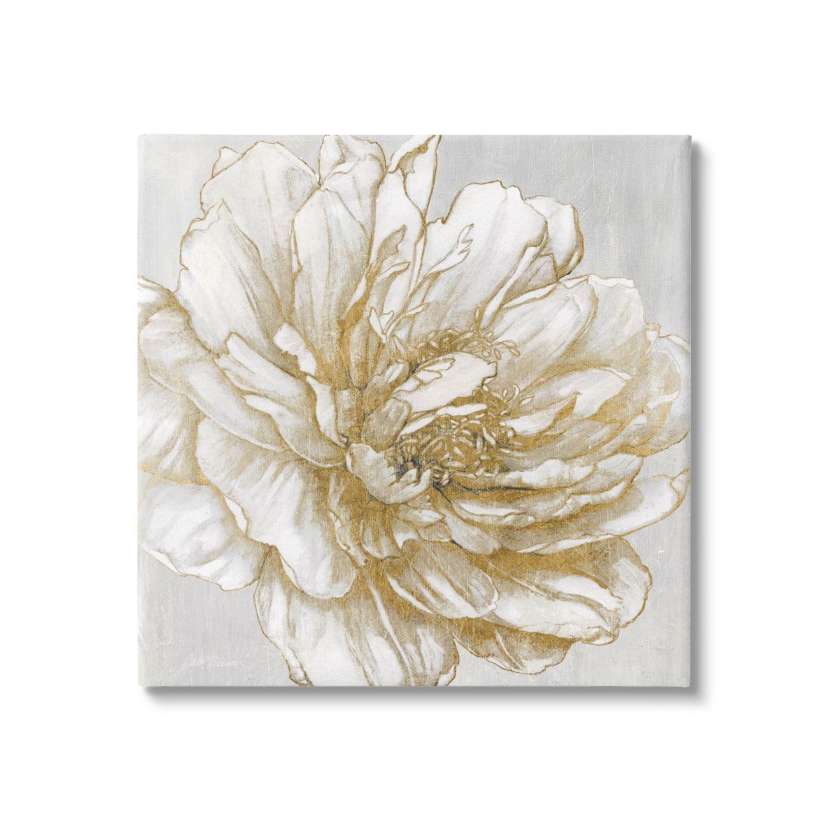Stupell Industries Modern Glam White Flower Petals Canvas Wall Art | Target