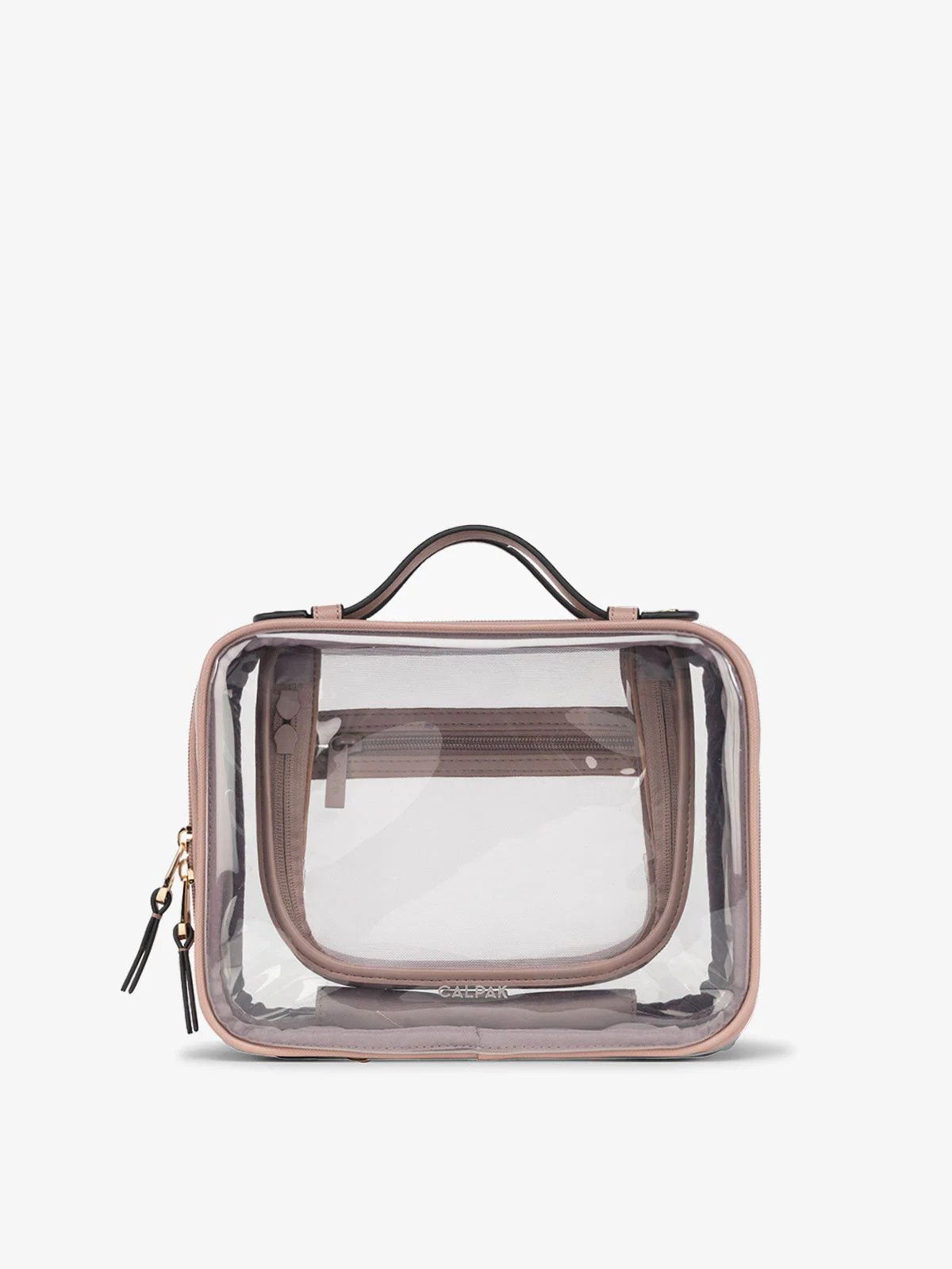 Medium Clear Cosmetics Case in Mocha | CALPAK