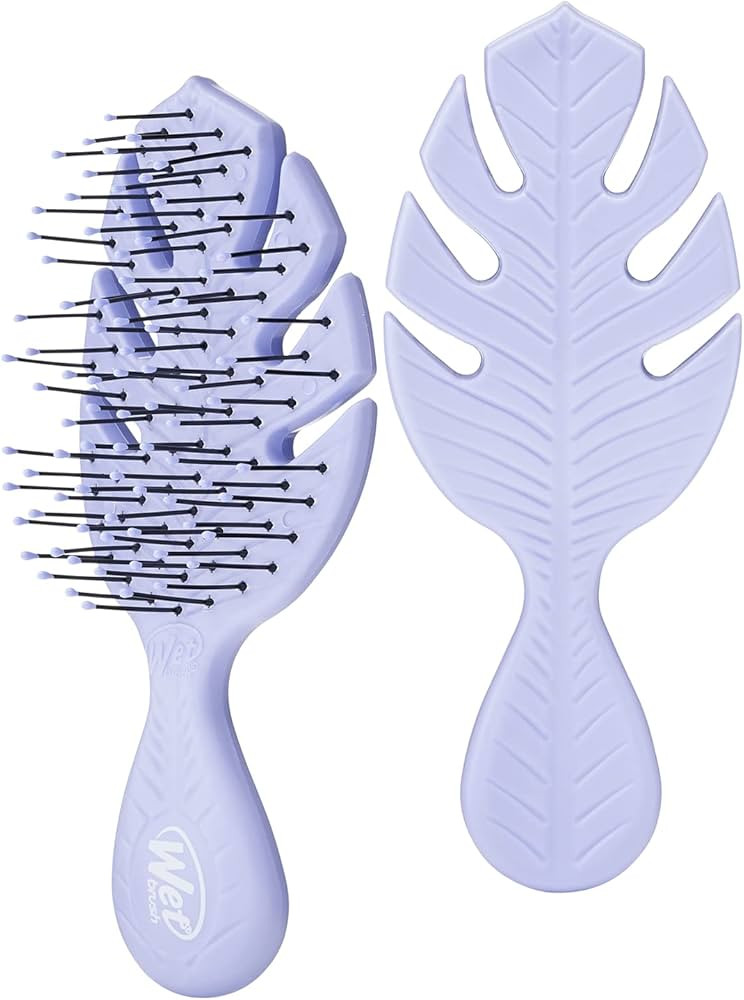 Wet Brush Go Green Mini Detangler, Purple - Detangling Travel Hair Brush - Ultra-Soft IntelliFlex... | Amazon (US)