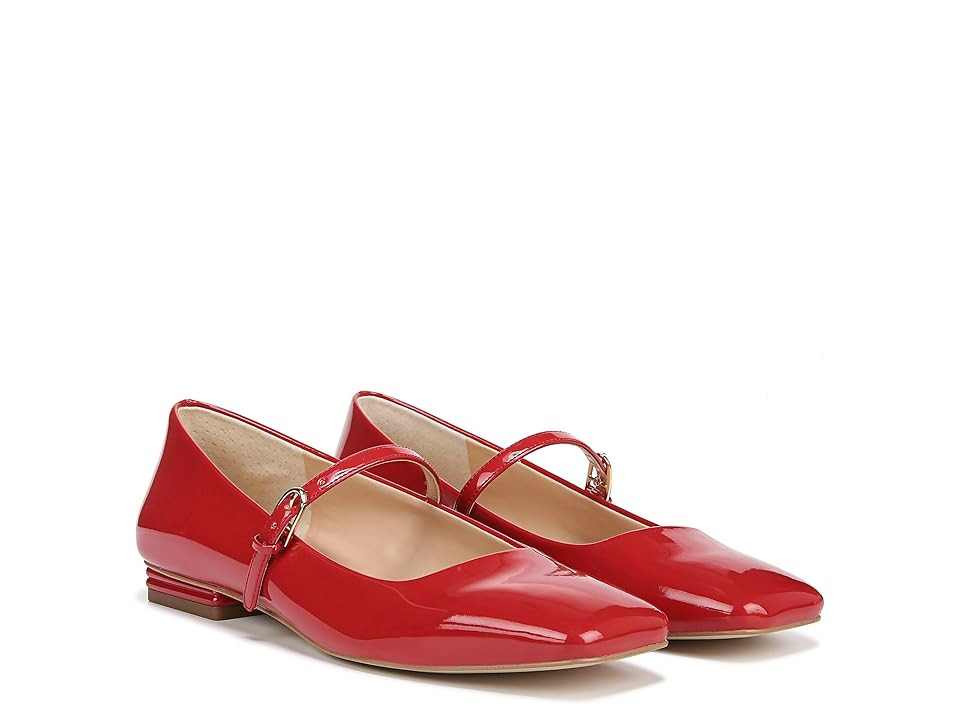 Franco Sarto Tinsley Mary Jane Flats Women's Flat Shoes Red Patent : 10 M, Synthetic | Zappos