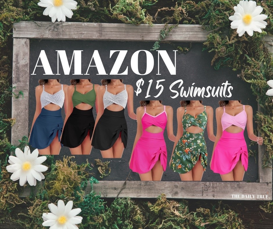$15 Amazon swimsuits 😍 use discount code QSC4SRH8 at checkout for deal ☀️

Amazon finds swimsuits one piece flattering beach pool resort wear vacation modest summer cute pink stripe 

#LTKSwim #LTKSaleAlert