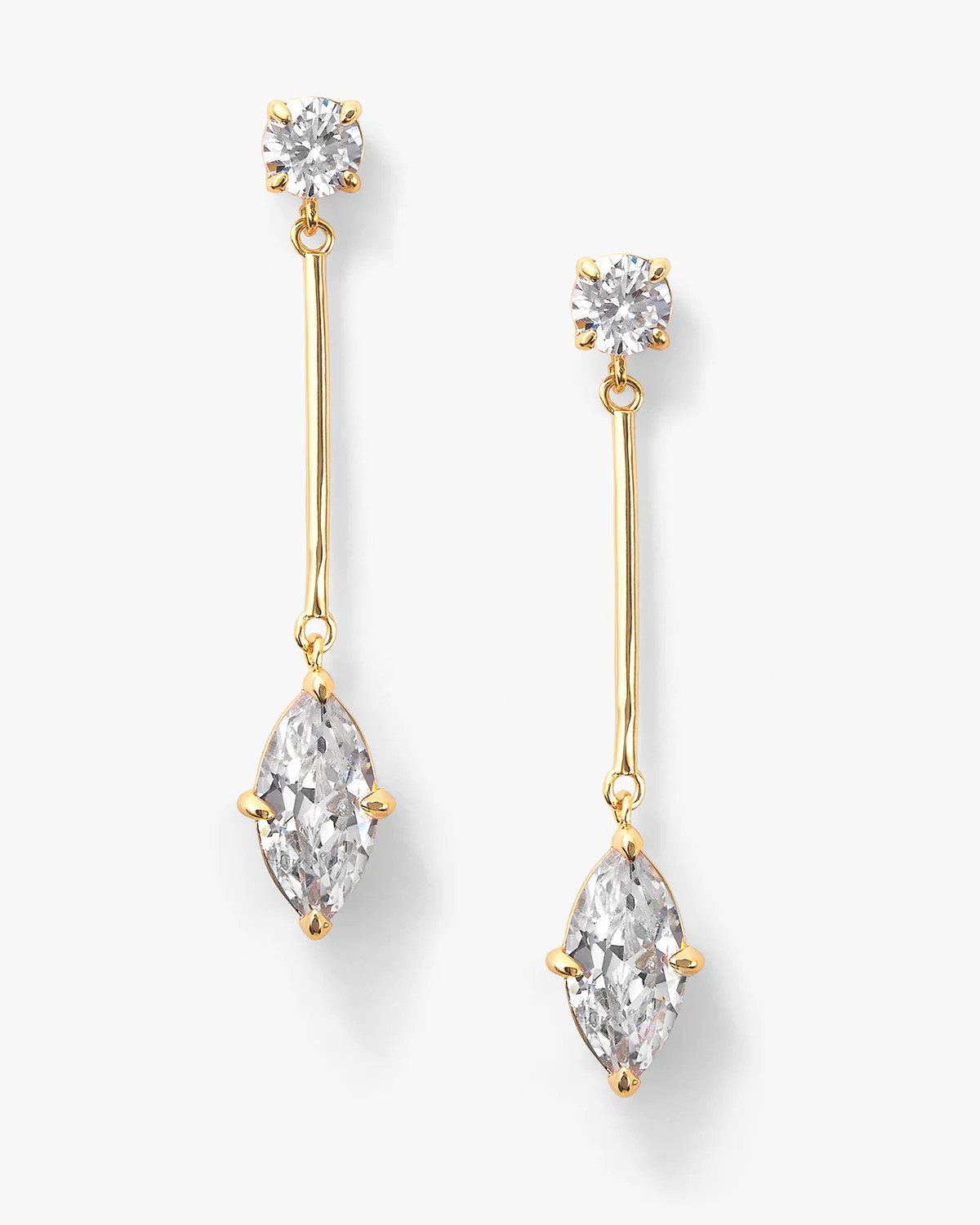 Marquise Diamond Drop Earrings | Melinda Maria