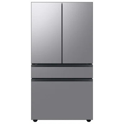 Samsung Bespoke Stainless Steel Counter Depth Kitchen Package with 23 cu. ft. 4-Door French Door Refrigerator with Beverage Center and Electric Range | Wayfair North America