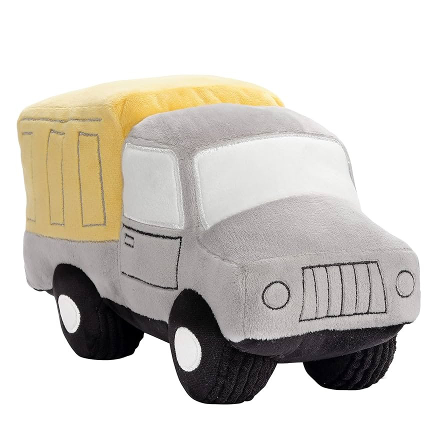 Bedtime Originals Construction Zone Plush Dump Truck Stuffed Toy - Gray/Yellow | Amazon (US)