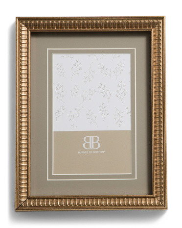 6x8 Matted To 4x6 Metallic Ribbed Tabletop Picture Frame | TJ Maxx