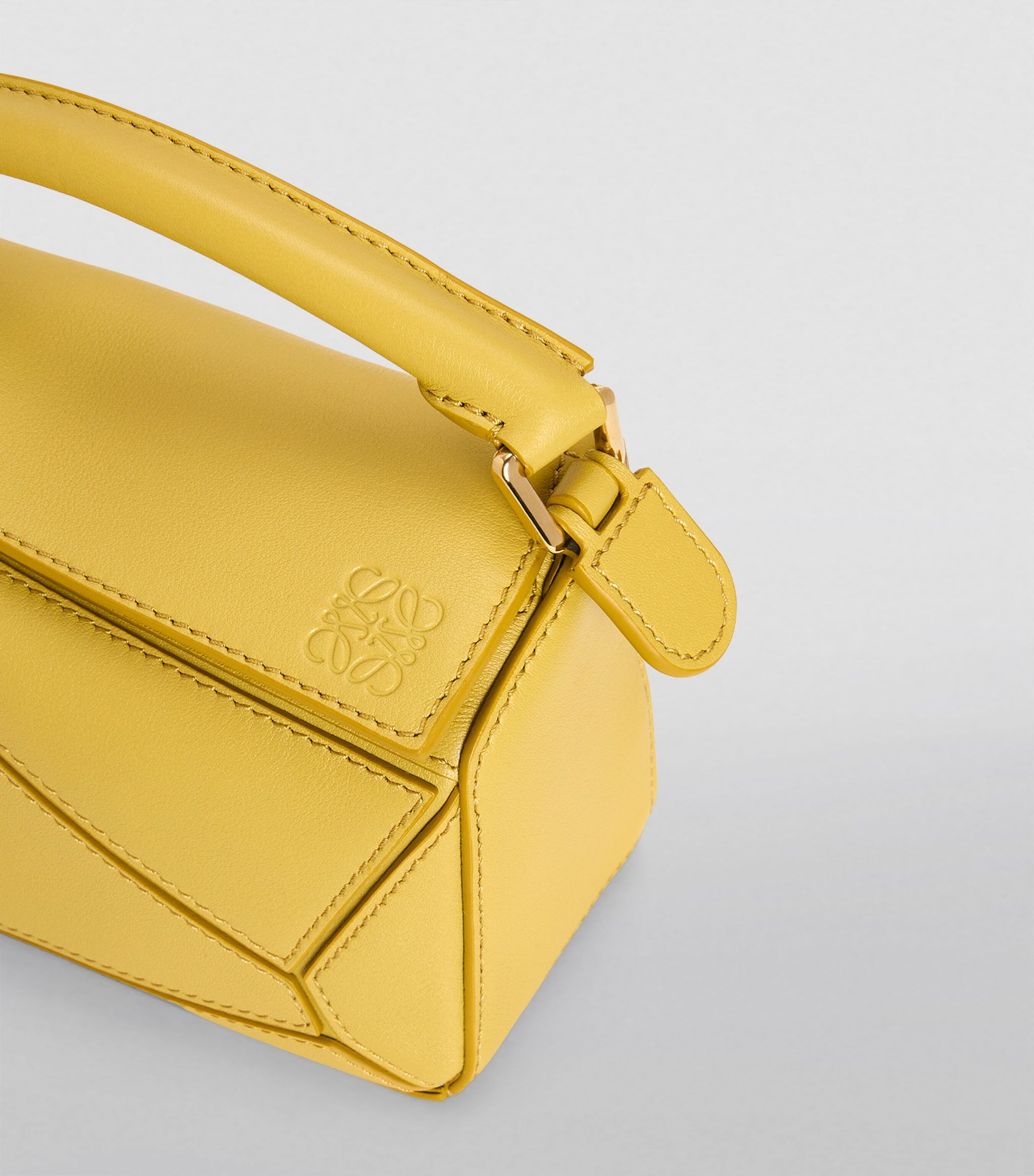 Mini Leather Puzzle Top-Handle Bag | Harrods