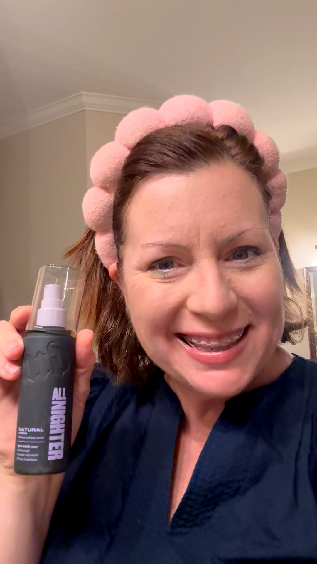 Urban Decay All Nighter Waterproof Makeup Setting Spray is the only all nighter I’ll be getting at my age🤣🤣🤣

This would be a great stocking stuffer for women and teens!!!! 

It locks makeup in place for up to 24 hours. Waterproof, smudge-proof, transfer-resistant, fadeproof, and crackproof to keep your face and eye makeup looking perfect all day!
It comes in Natural (skin-like), Matte (shine-free & blurring), and Glow (radiant glass-skin) finishes!

#LTKBeauty #LTKGiftGuide #LTKOver40