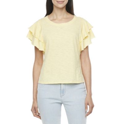a.n.a Womens Round Neck Short Sleeve T-Shirt | JCPenney