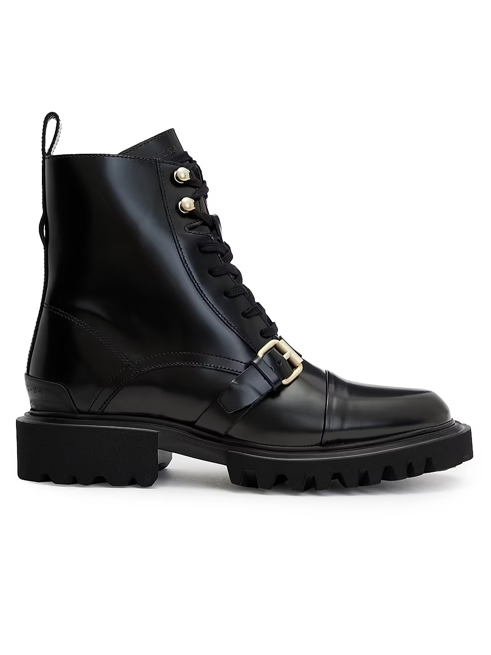 AllSaints Tori Leather Combat Boots | Saks Fifth Avenue