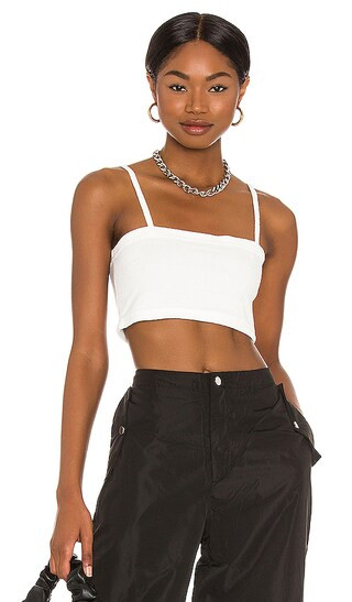Dominic Crop Top in White | Revolve Clothing (Global)