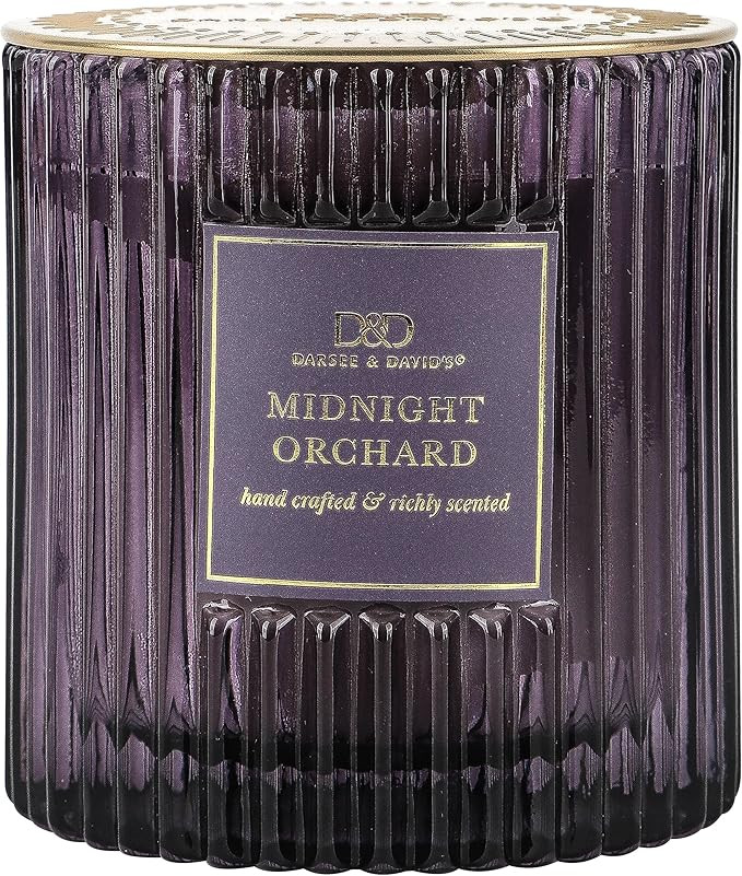 Darsee & David's, Midnight Orchard Ribbed Candle, 10 Ounces | Amazon (US)