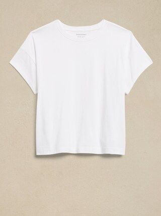 SUPIMA&#xAE; Boxy Crop T-Shirt | Banana Republic (CA)