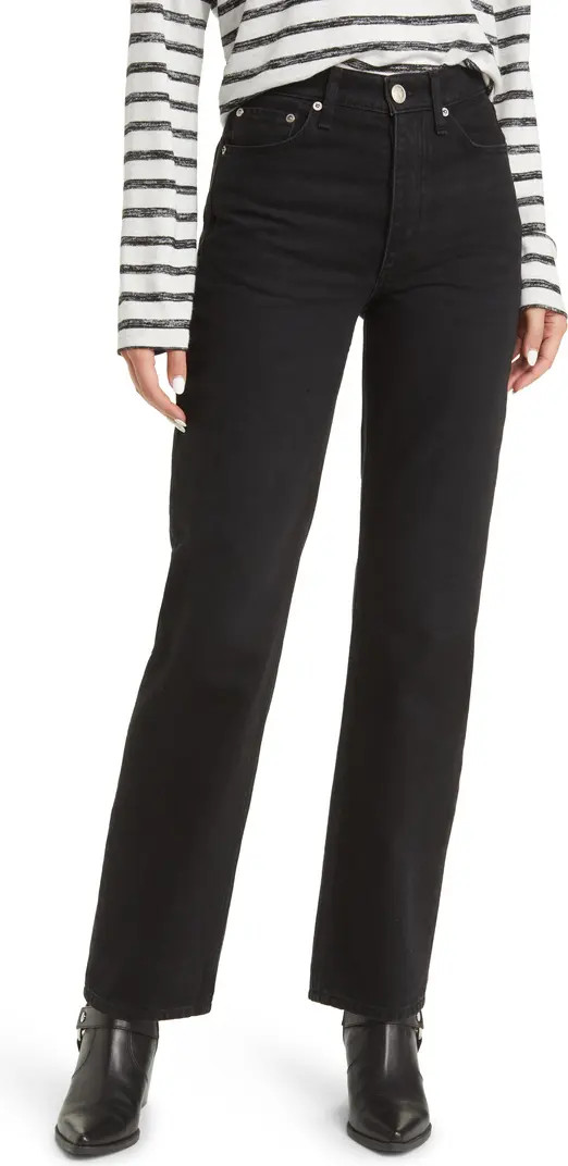 rag & bone Alex High Waist Straight Leg Jeans | Nordstrom | Nordstrom