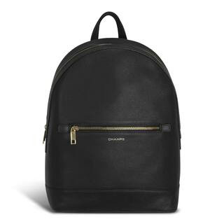 Gala Collection 15 in. Black Leather Backpack | The Home Depot