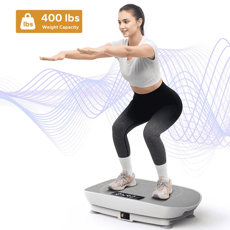MERACH 400lb Vibrating Plate Muscle Toner Resistance Band Whole Body Vibration Exercise Equipment... | Walmart (US)