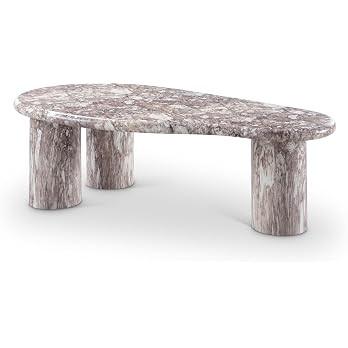 Meridian Furniture 99095Brown-CT Sassari Collection Art Deco Indoor/Outdoor Concrete Coffee Table... | Amazon (US)