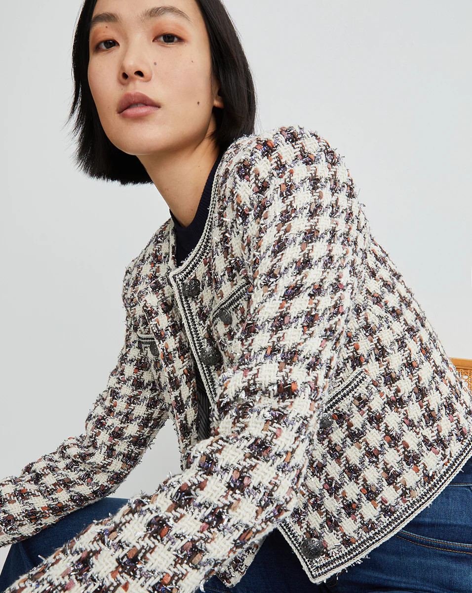 Cirtane Houndstooth Jacket | Veronica Beard
