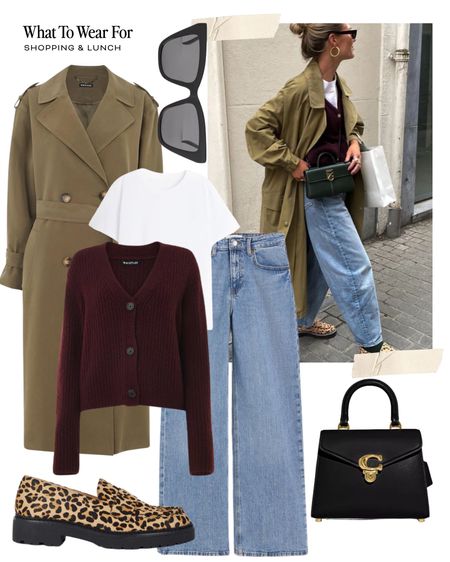 Spring style 🐆

Trench coat, wide jeans, cardigan, leopard print, coach bag, casual outfit, trending now  

#LTKeurope #LTKstyletip #LTKSeasonal