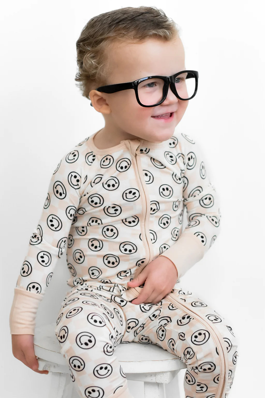 SANDY SMILES CHECKERS DREAM ROMPER | Dream Big Little Co.