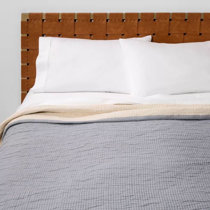 Full/Queen Gauze Coverlet Gray Sky - Opalhouse™ | Target