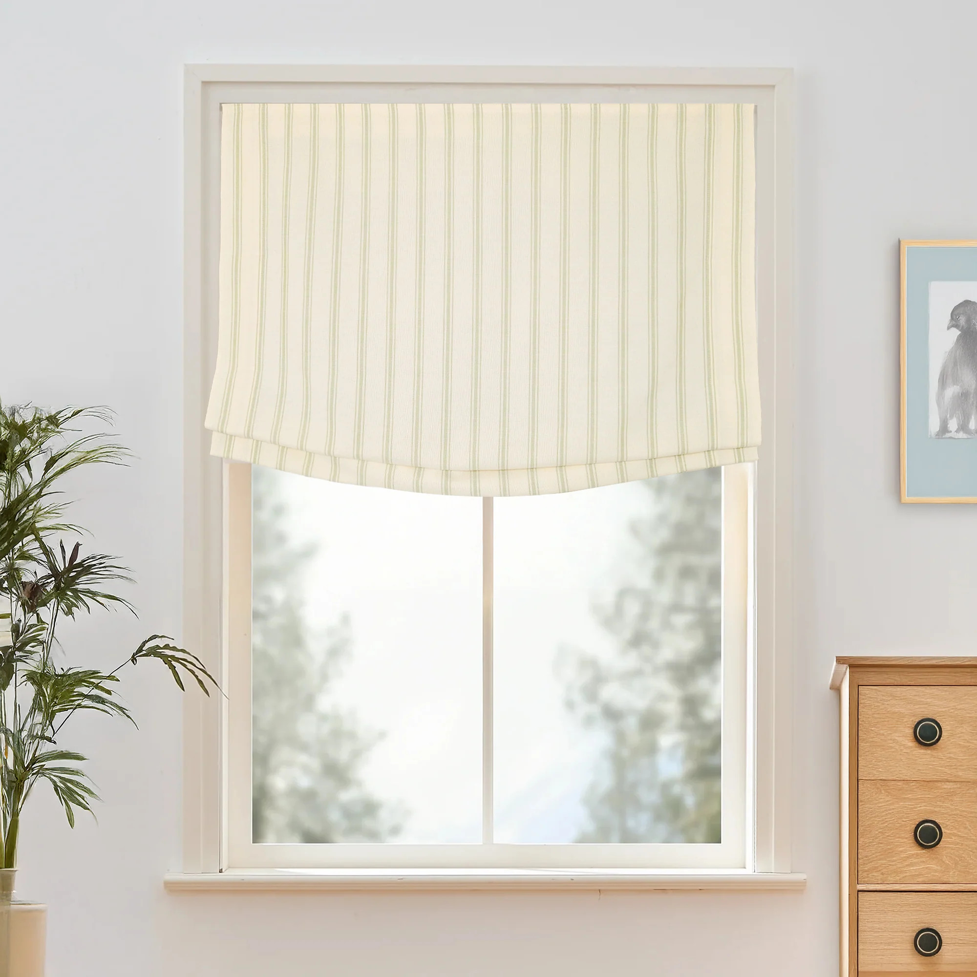 Loxley Yarn-Dyed Roman Shades & Blinds | Relaxed | NeutralCurtains