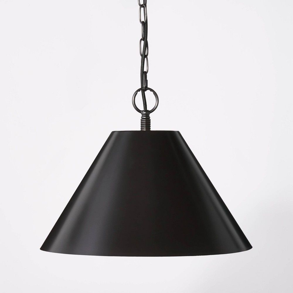 Small Metal Pendant Ceiling Light Black - Threshold designed with Studio McGee | Target