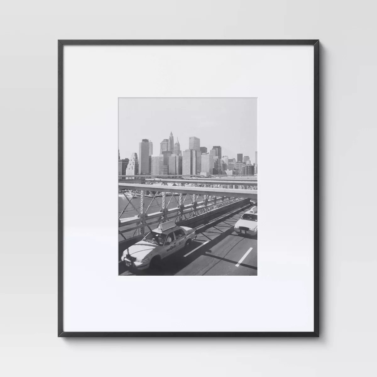19.4" x 22.4" Matted to 11" x 14" Thin Gallery Oversized Image Frame Black - Threshold™: Modern... | Target