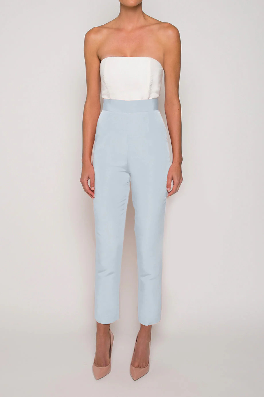 Silk Faille Cigarette Pants | Over The Moon