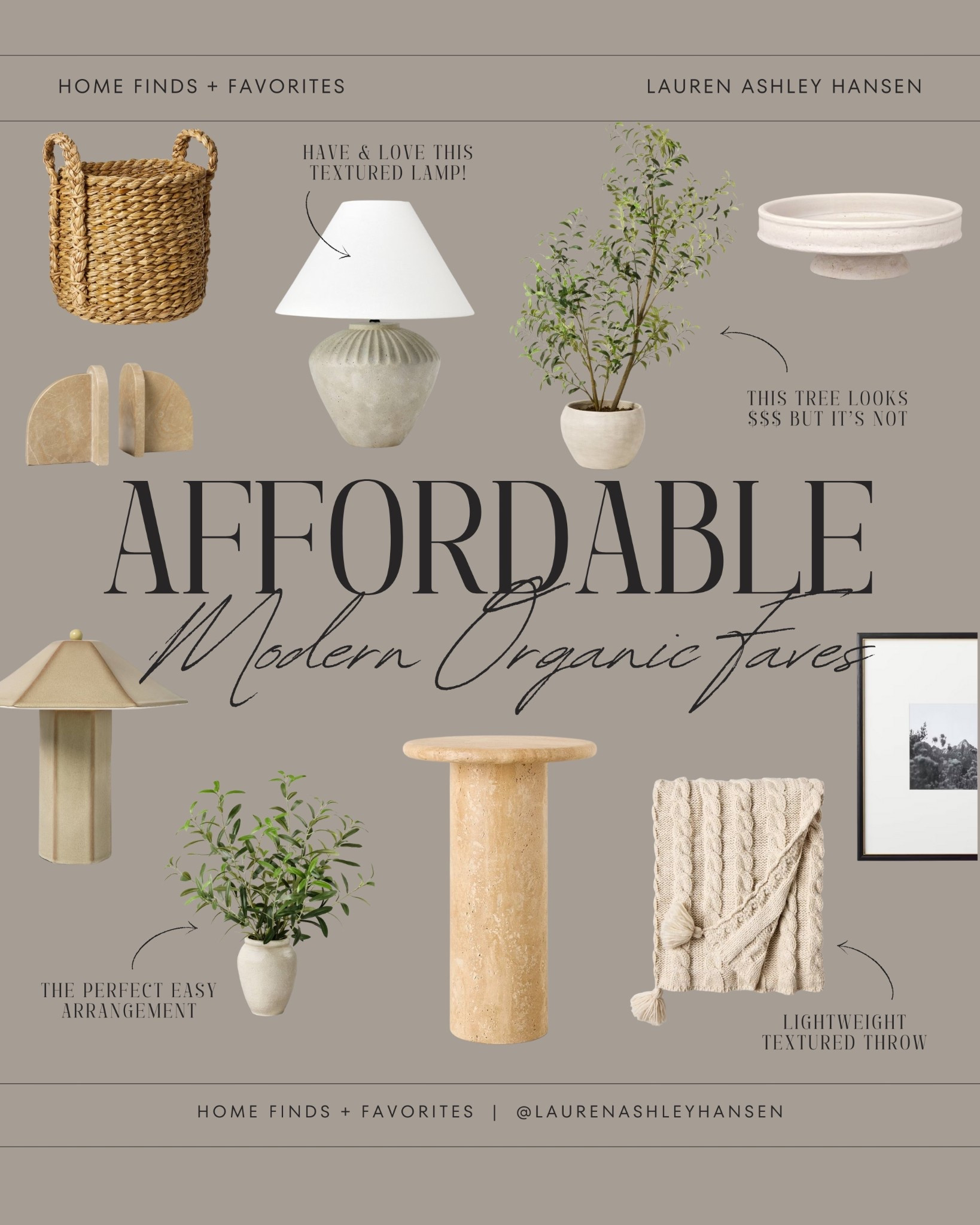 Modern organic finds and favorites that are high in demand, textured, and very affordable. Pair these styles with a few splurges for a balanced warm and inviting space! 

#LTKHome #LTKSaleAlert