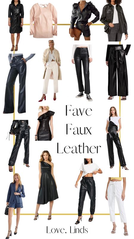 Faux leather looks in all price ranges, casual or dressy🖤🤍

#LTKHoliday #LTKGiftGuide #LTKfit