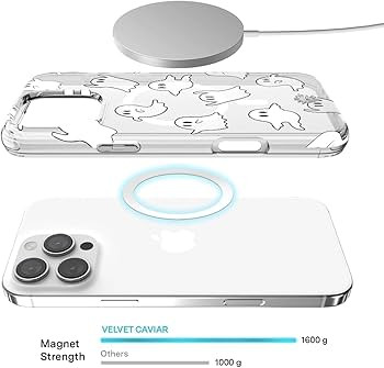 Velvet Caviar for iPhone 16 Pro Max Case Halloween Ghost - Compatible with MagSafe [8ft Drop Test... | Amazon (US)