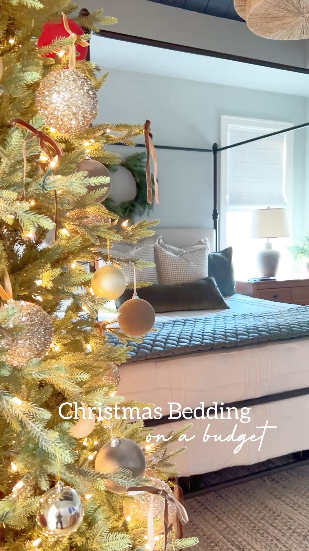 Added a little Christmas magic to our bedroom with new bedding from @Wayfair #WayfairPartner These cozy flannel sheets are amazing, love this neutral comforter and this green velvet quilt is so luxurious! The ruffles throw pillows I will be also using in my living room with my Christmas decor as well! 

Comment SHOP and I’ll send the details straight to your inbox *Note - you must be following me for the link to appear! #wayfair 

#LTKSeasonal #LTKHoliday #LTKHome