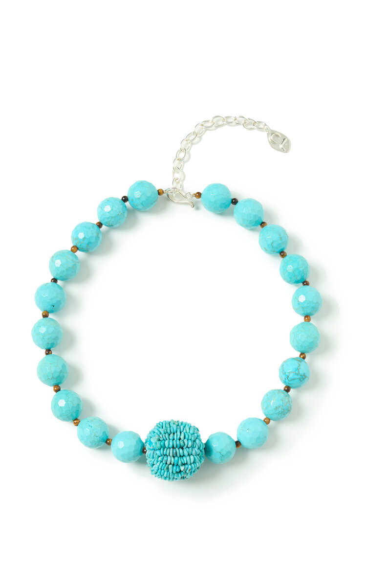 Exclusive Oona Ball Sterling Silver Turquoise And Tiger's Eye Necklace | Moda Operandi (Global)