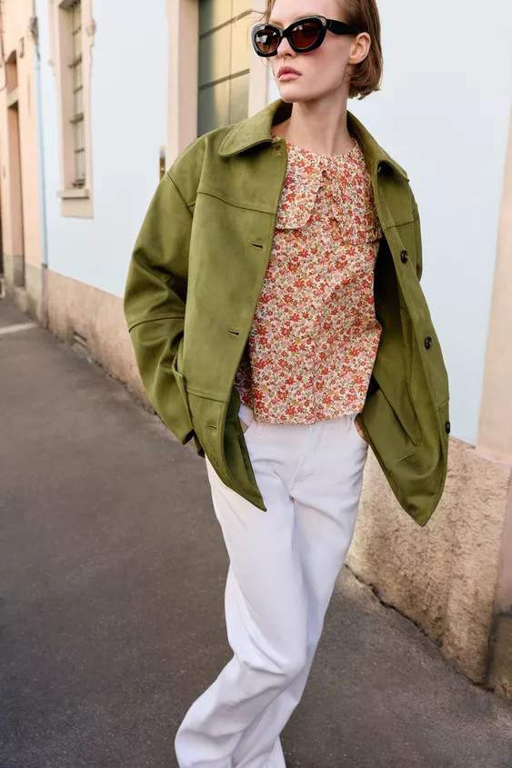 FAUX SUEDE COAT | Zara UK