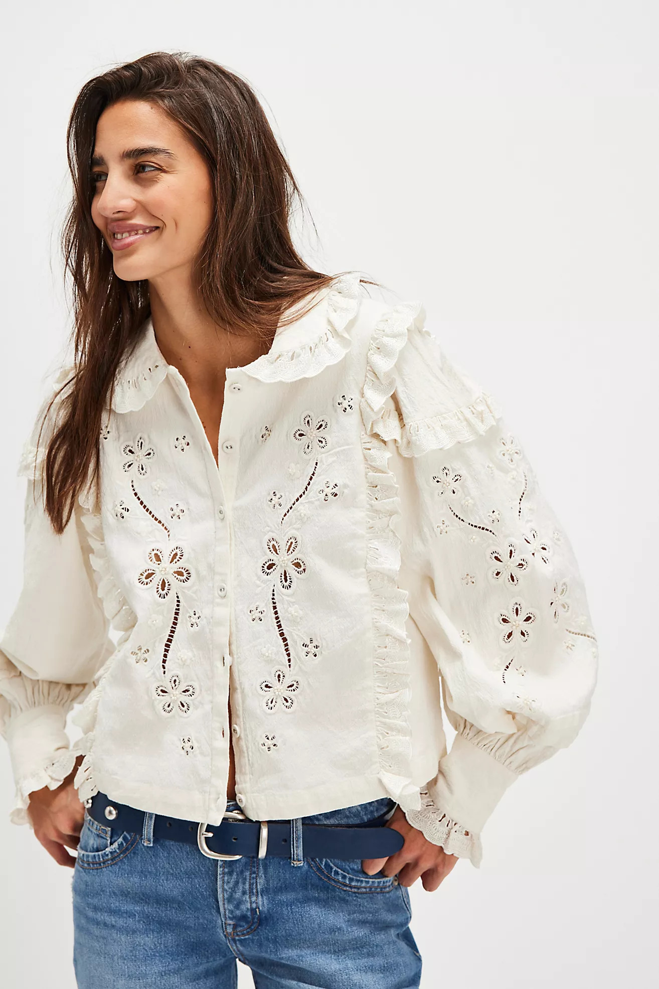 For Love & Lemons Adelie Embroidered Top | Free People (Global - UK&FR Excluded)