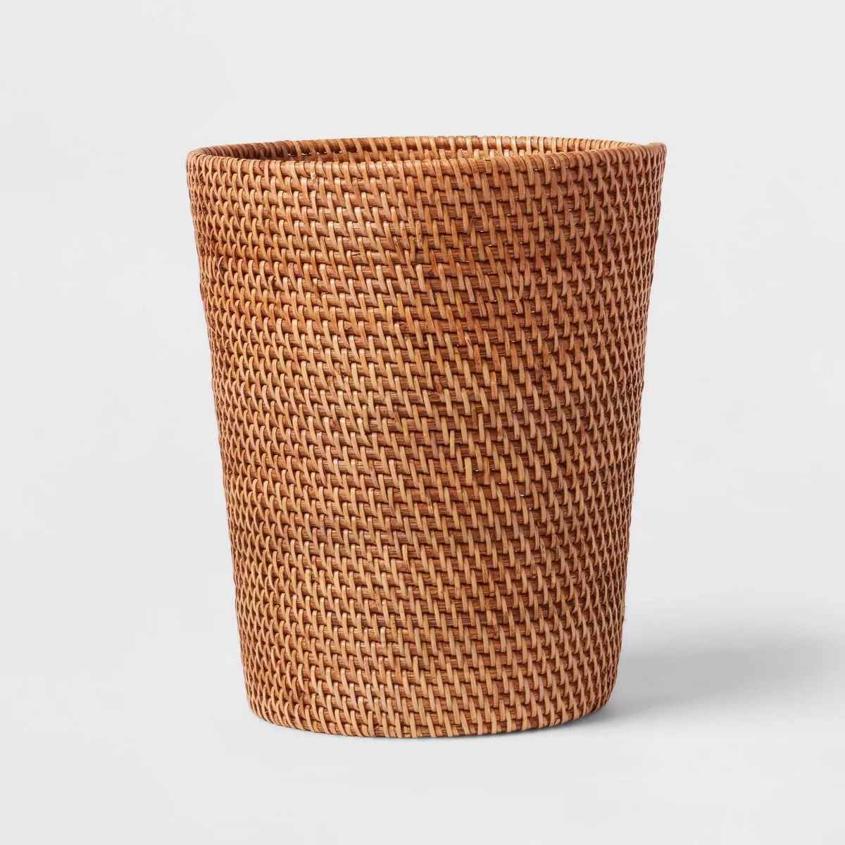 Rattan Wastebasket Light Brown - Threshold™ | Target