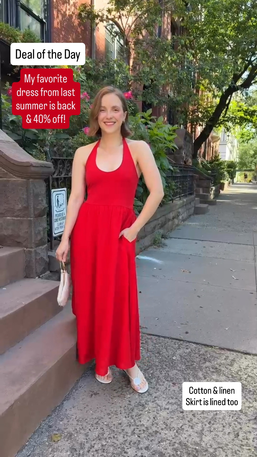 Jcrew 40% off sale! The dreamiest summer dress cotton & linen, lined skirt wearing xs reg 

@jcrew date night dress

#LTKootd #LTKPetite #LTKSaleAlert