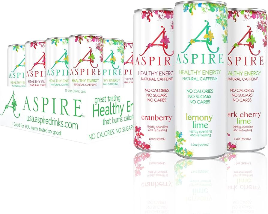 Aspire Healthy Energy Drink with Natural Caffeine - No Calories, Sugar and Carbs | Vitamins B, C,... | Amazon (US)