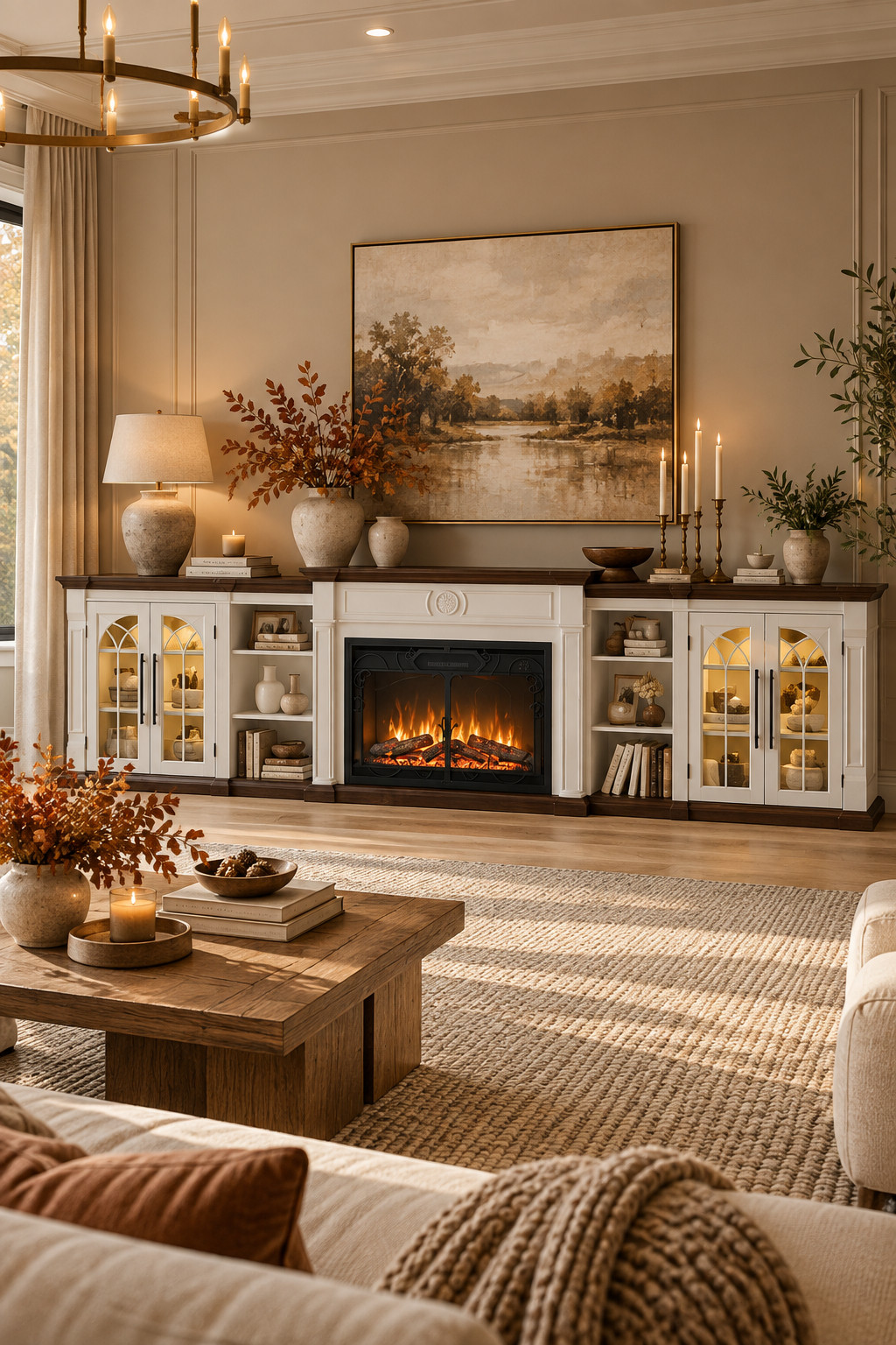 Cozy season is officially calling 🍂🔥 I’ve been looking through Wayfair’s tv stand with fireplace finds and there are so many good ones for modern, traditional, and farmhouse spaces. I love that they make your TV wall feel intentional while adding extra storage and a warm fireplace glow. Even better, select finds are up to 60% off during 5 Days of Deals. #TVStandWithFireplace #WayfairFinds #FallLivingRoom #CozyDecor #MediaConsole #LivingRoomInspo #FurnitureSale 

 #LTKSeasonal #LTKHome #LTKSaleAlert