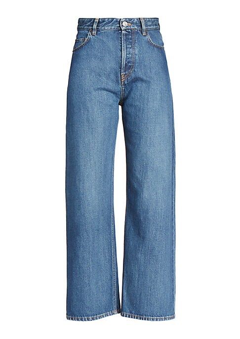 Balenciaga Women's High-Rise Ankle-Cut Jeans - Blue Jean - Size 30 | Saks Fifth Avenue