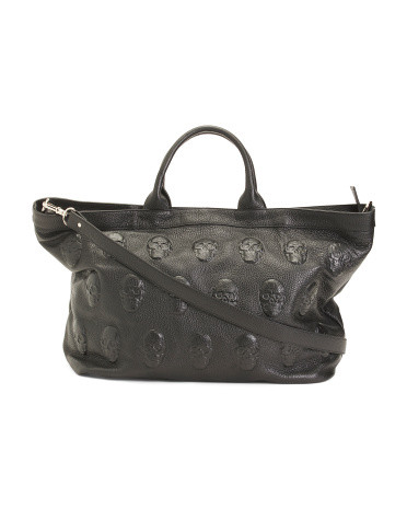 Made In Italy Leather Multi Skulls Tote | Handbags | Marshalls | Marshalls
