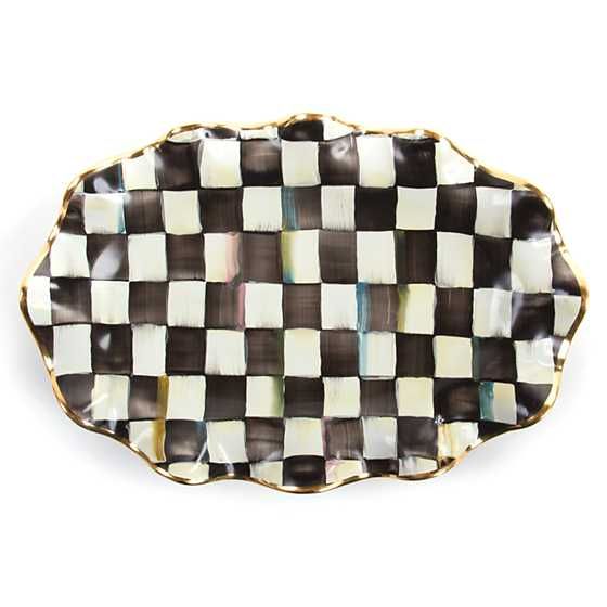 Courtly Check Serving Platter | MacKenzie-Childs