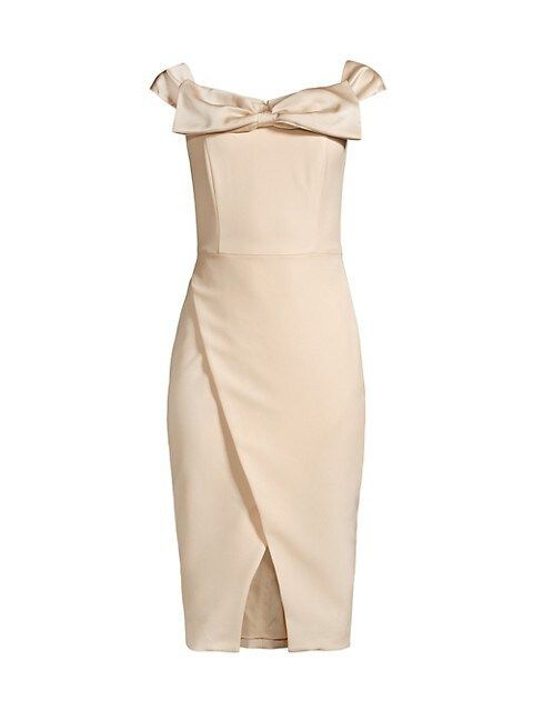 Bow-Detail Wrap Dress | Saks Fifth Avenue
