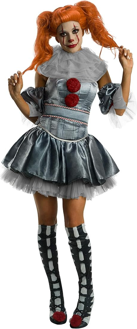 Amazon.com: Rubie's womens It Movie Deluxe Pennywise Adult Sized Costumes, As Shown, Small US : C... | Amazon (US)