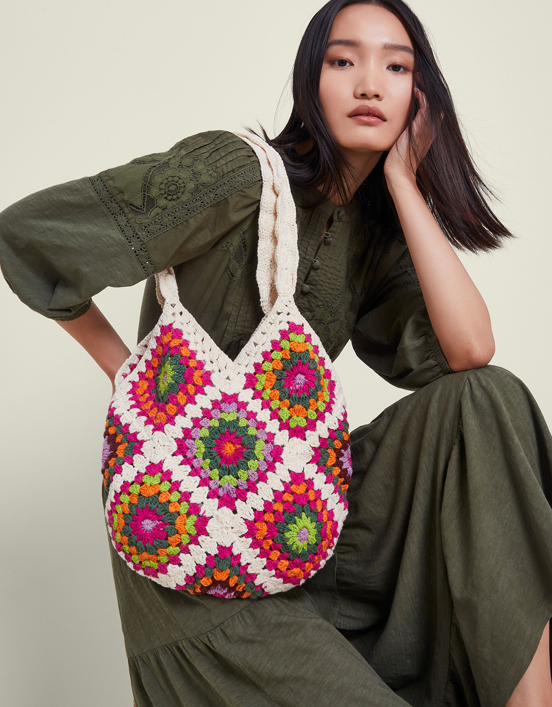 Crochet Shopper Bag | Monsoon (UK)
