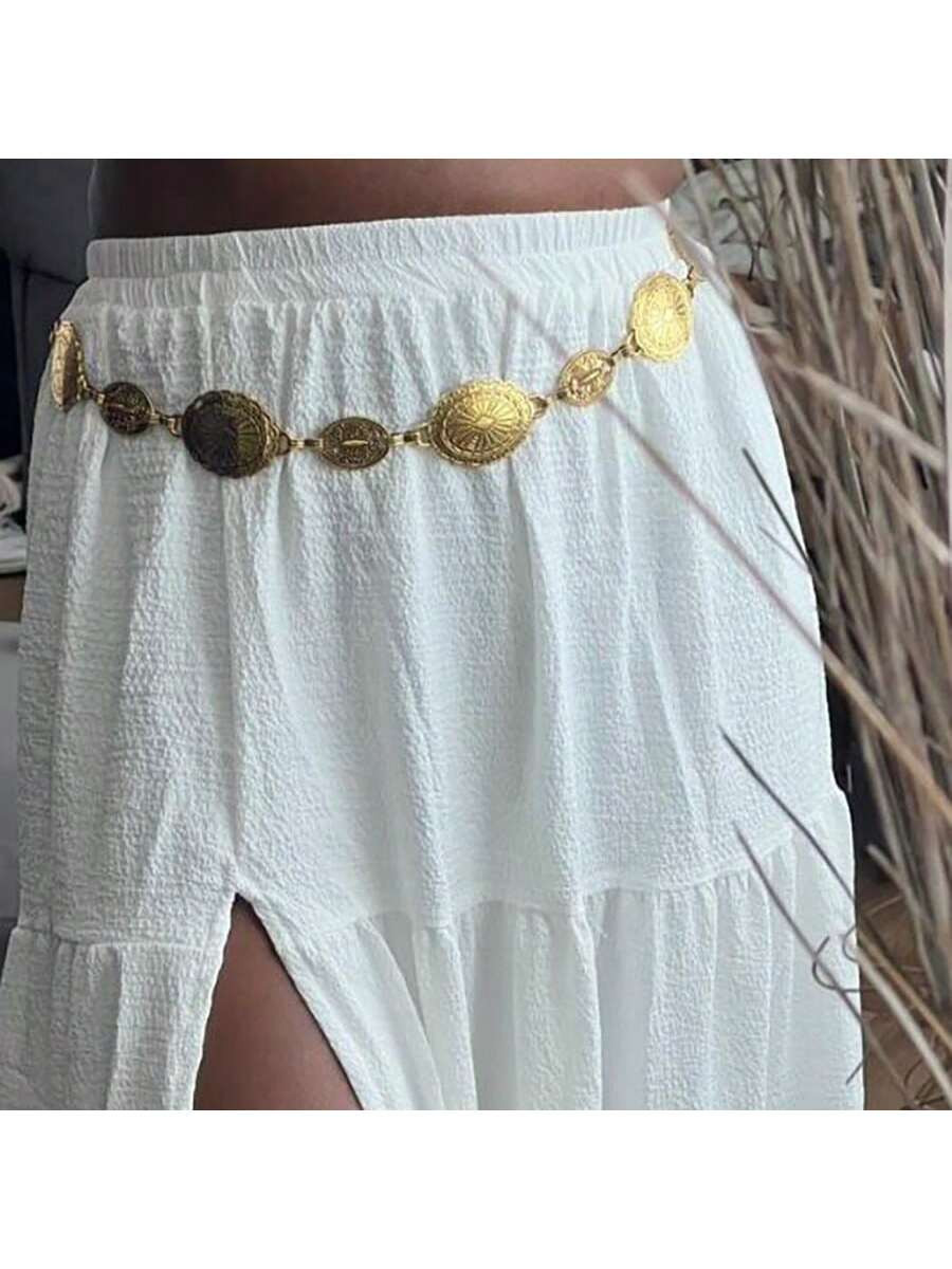 1pc Bohemian Style Women's Waist Chain, Retro Belt With High-End Texture, Suitable For Daily Wear... | SHEIN